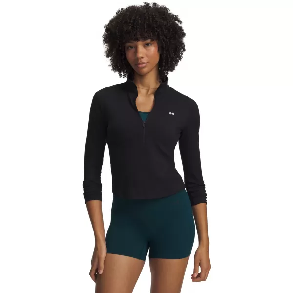  Dámské triko UNDER ARMOUR MOTION 1/2 ZIP 6013775-008 ČERNÁ 