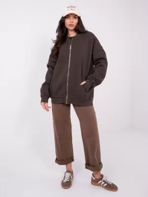 Dámská mikina FACTORY PRICE WT-BL-A1454.84 DARK BROWN