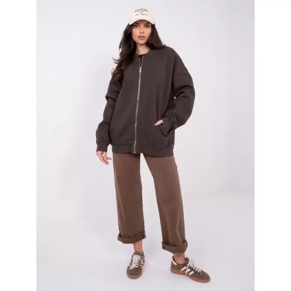  Dámská mikina FACTORY PRICE WT-BL-A1454.84 DARK BROWN 