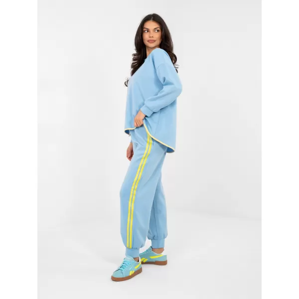  Dámská tepláková souprava RUE PARIS IT-KMPL-22216.75 LIGHT BLUE 