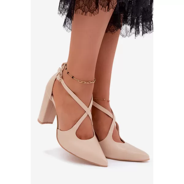  Dámské lodičky ZAZOO 1053 BROWN 
