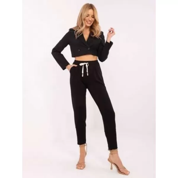  Dámské kalhoty ITALY MODA DHJ-SP-9283.83P NOIRE 