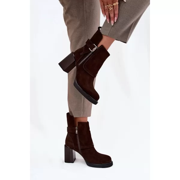  Dámské kozačky VINCEZA 91152 CHOCOLATE 