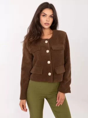 Dámská bunda RUE PARIS IT-KR-FL9586.64 BROWN