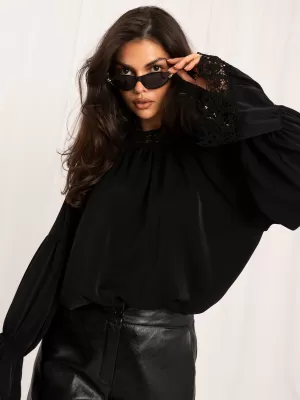 Dámská halenka ITALY MODA MI-BZ-3527.65 BLACK