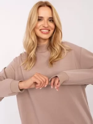 Dámská mikina BASIC FEEL GOOD RV-BL-5185.79P DARK BEIGE