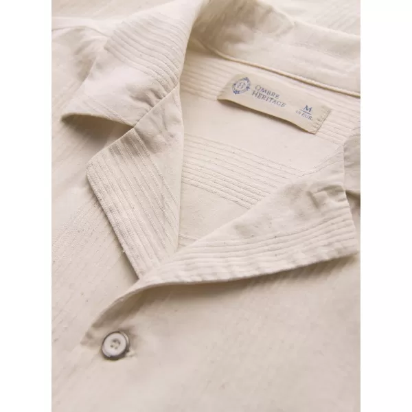  Pánská košile OMBRE OM-SHSS-0221 CREAM 