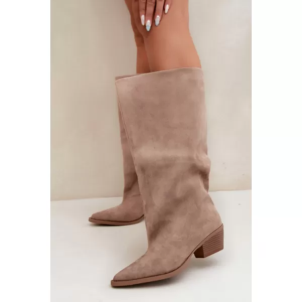  Dámské kozačky BOTO 2578A BEIGE 