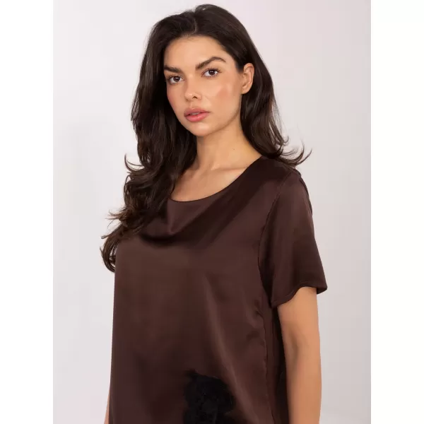  Dámská halenka ITALY MODA MI-BZ-3297.28 BROWN 