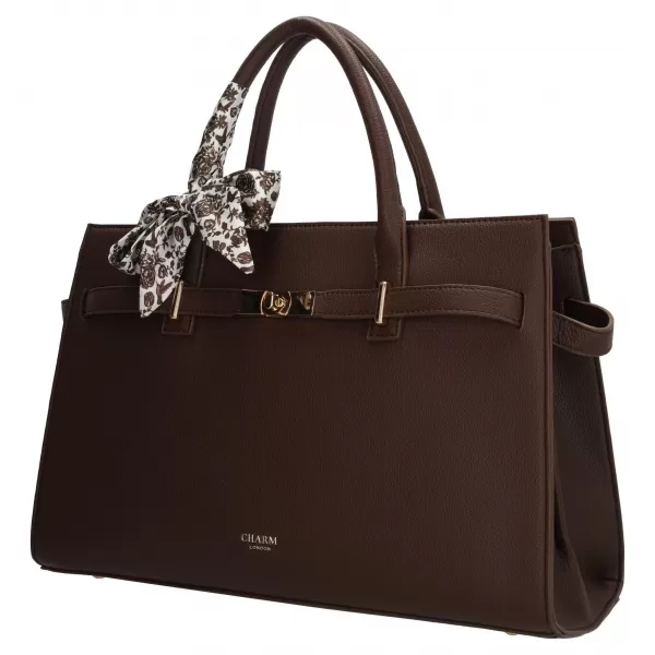  Shopper taška Charm London The Hamptons W01592 Dark brown DARK BROWN 