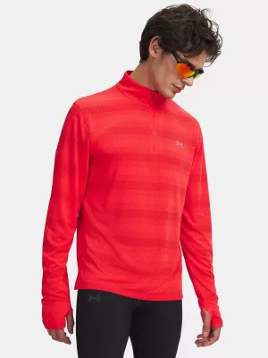 Pánské triko UNDER ARMOUR VELOCITI 1/4 ZIP 6010887-713 ČERVENÁ