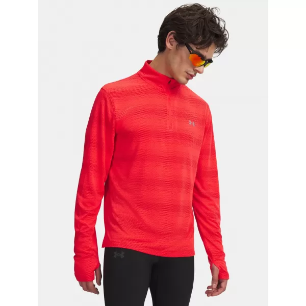  Pánské triko UNDER ARMOUR VELOCITI 1/4 ZIP 6010887-713 ČERVENÁ 