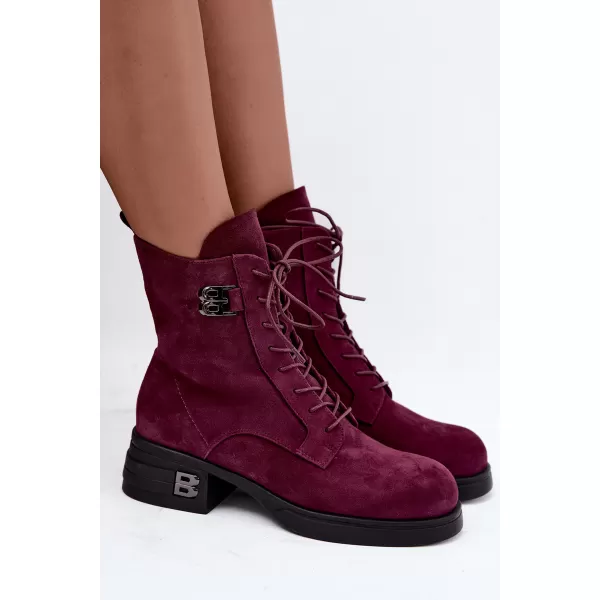  Dámské kotníkové boty VINCEZA 67044 BURGUNDY 