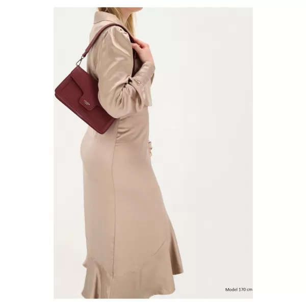  Kabelka Charm London Monaco W01440 Bordeaux red BORDEAUX RED 