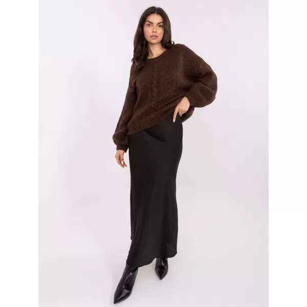  Dámský svetr ITALY MODA MI-SW-1610.18 DARK BROWN 