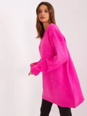 Dámské šaty RUE PARIS LC-SK-0568.70P FLUO PINK
