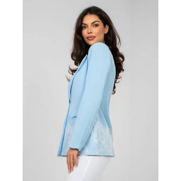  Dámská bunda FACTORY PRICE IT-MA-60128.01 LIGHT BLUE 
