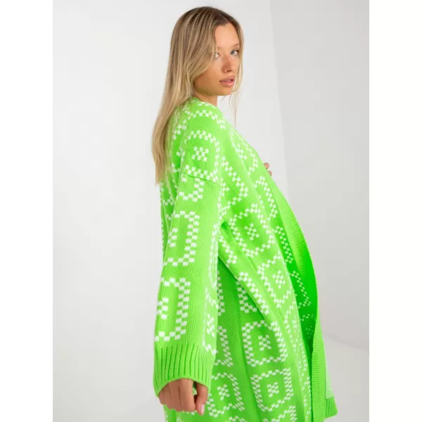  Dámský svetr RUE PARIS LC-SW-0296.08P FLUO GREEN 