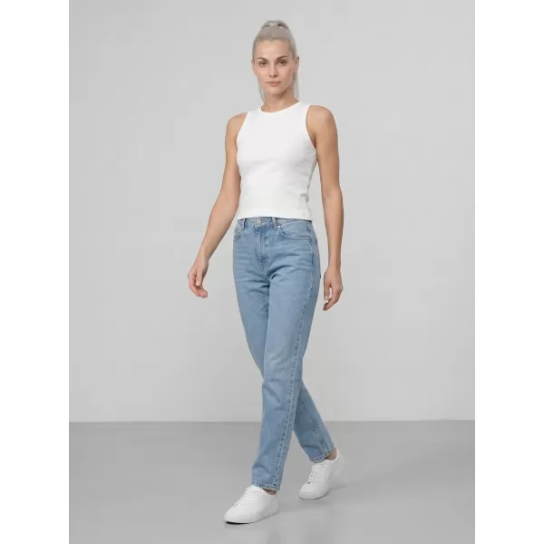  Dámské tílko 4F 4FWMM00TSLEF299 WHITE 