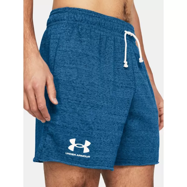  Pánské kraťasy UNDER ARMOUR RIVAL TERRY 6IN SHORT 1382427-406 MODRÁ 