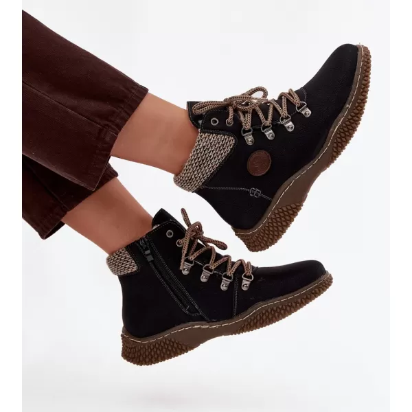  Dámské traperky BOTO 25BT02-9374 BLACK 