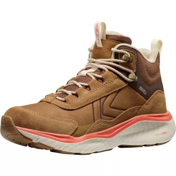  Dámské boty KEEN LEIKI LEATHER MID WP CHIPMUNK/BIRCH 
