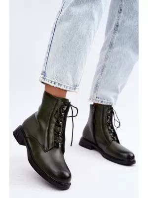 Dámské kotníkové boty VINCEZA 133113 DARK GREEN