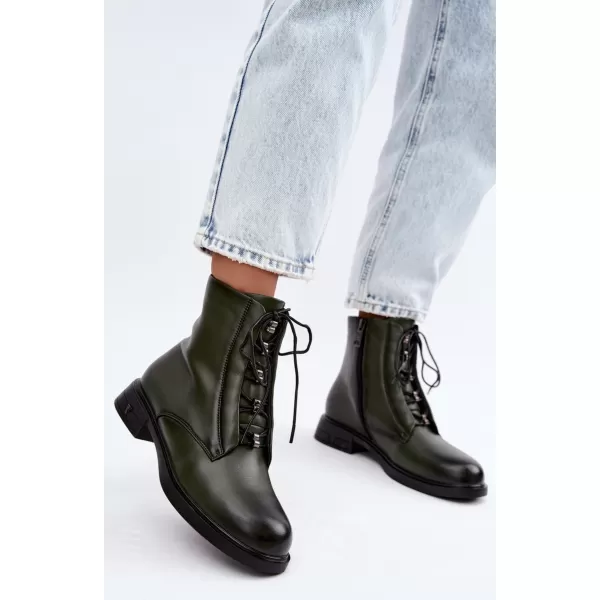  Dámské kotníkové boty VINCEZA 133113 DARK GREEN 