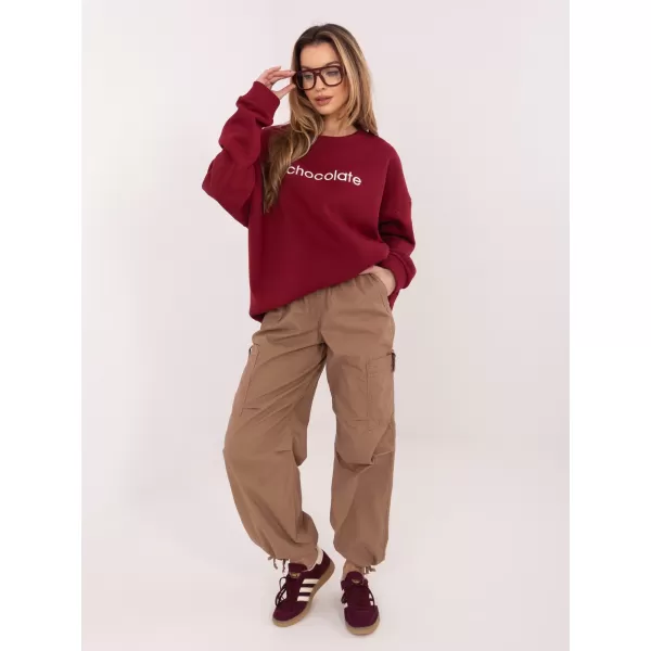  Dámská mikina RUE PARIS RV-BL-A1036.47 BURGUNDY 