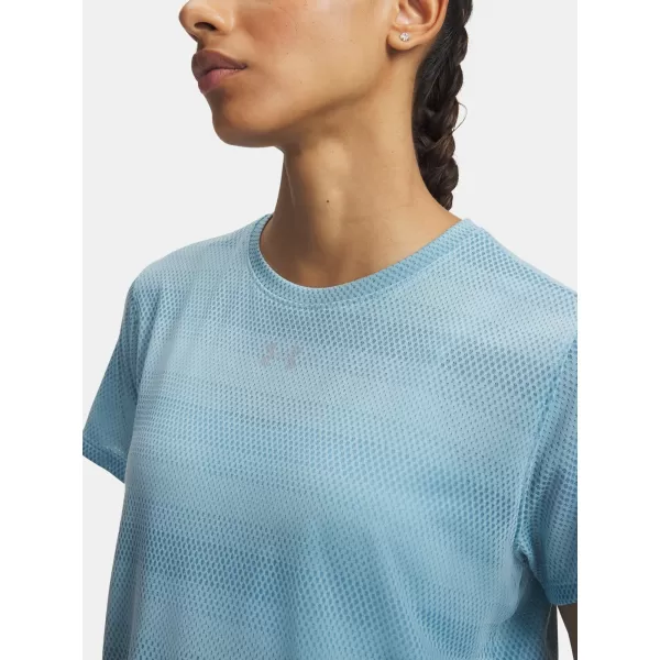  Dámské triko UNDER ARMOUR VELOCITI SHORTSLEEVE 6009540-425 MODRÁ 