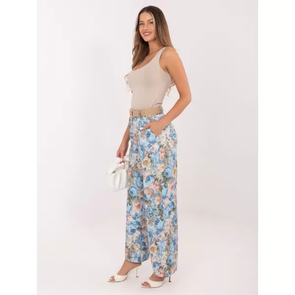  Dámské kalhoty RUE PARIS IT-SP-FL10232.21 LIGHT BLUE 