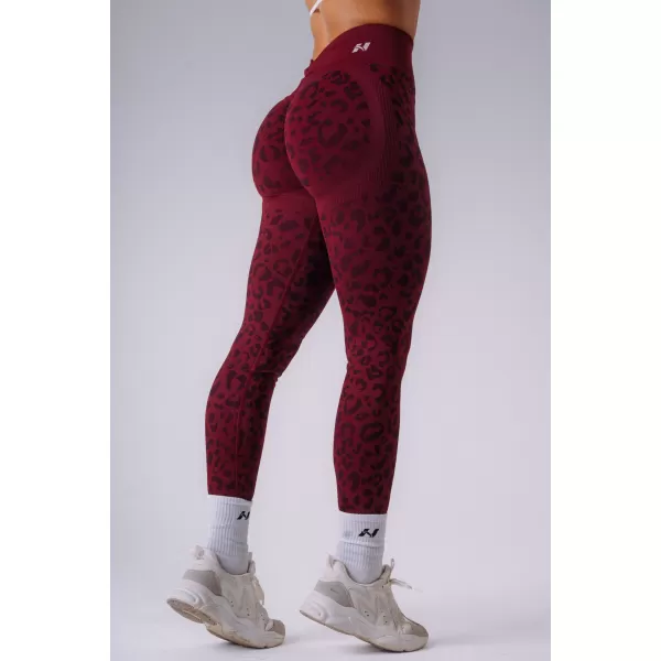  Dámské legíny NEBBIA PRIMAL 849 BORDO LEOPARD 