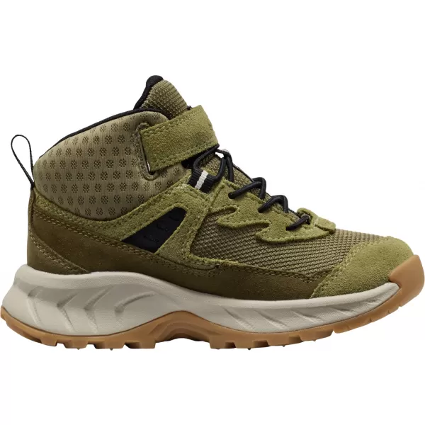  Dětské kotníkové boty KEEN HIGHTRAIL MID WP CHILDREN DARK OLIVE/MARTINI OLIVE 