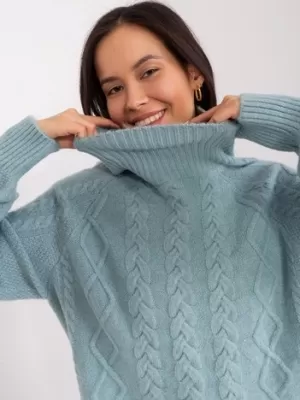 Dámský svetr WOOL FASHION ITALIA AT-SW-2355-2.30X MINT