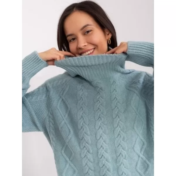  Dámský svetr WOOL FASHION ITALIA AT-SW-2355-2.30X MINT 