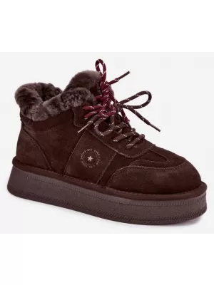 Dámské sněhule BIG STAR SHOES UU274312 CHOCOLATE