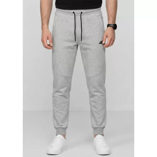  Pánské kalhoty 4F 4FWMM00TTROM1676 COLD LIGHT GREY MELANGE 