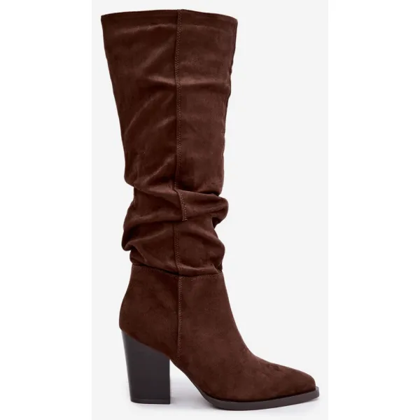  Dámské kozačky BOTO 6557 BROWN 