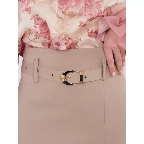  Dámská sukně RUE PARIS IT-SD-FL7393-1.16 DARK BEIGE 