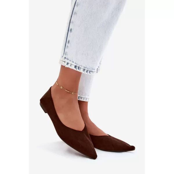  Dámské baleríny BOTO JH597 BROWN 