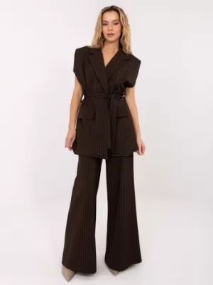 Dámská vesta RUE PARIS IT-KZ-FL9790.66 DARK BROWN
