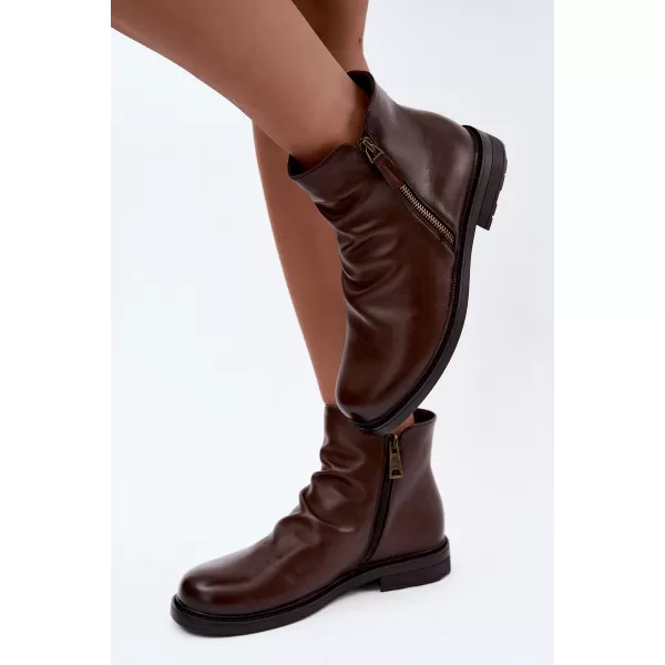  Dámské kozačky VINCEZA 58683 BROWN 