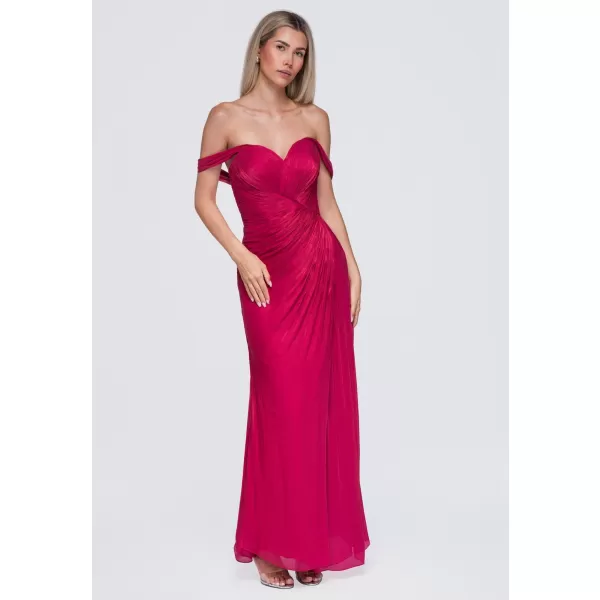  Dámské šaty LARICA LA-OM-DLR421 FUCHSIA 