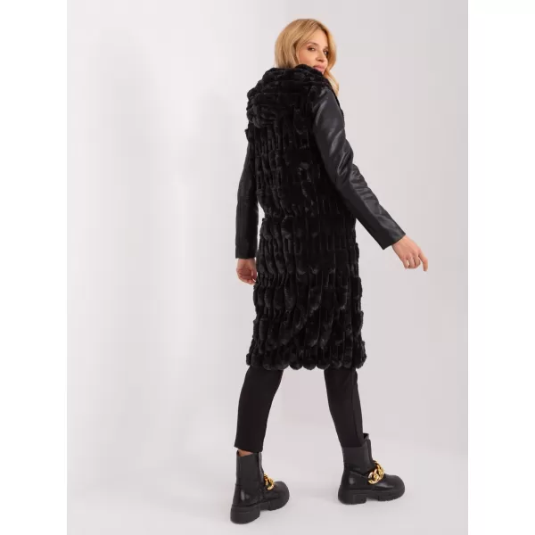  Dámská vesta WOOL FASHION ITALIA AT-KZ-2368-1.13 NOIRE 