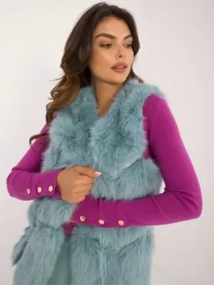 Dámská vesta WOOL FASHION ITALIA AT-KZ-2375.00P MINT