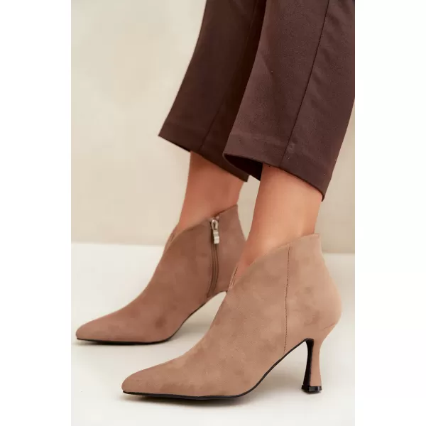  Dámské kotníkové boty BOTO D-219 KHAKI 