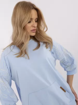 Dámská mikina RUE PARIS RV-BL-A367-1.18P LIGHT BLUE