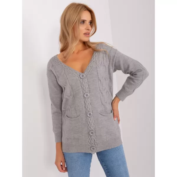  Dámský svetr WOOL FASHION ITALIA AT-SW-2241.36P GRAY 