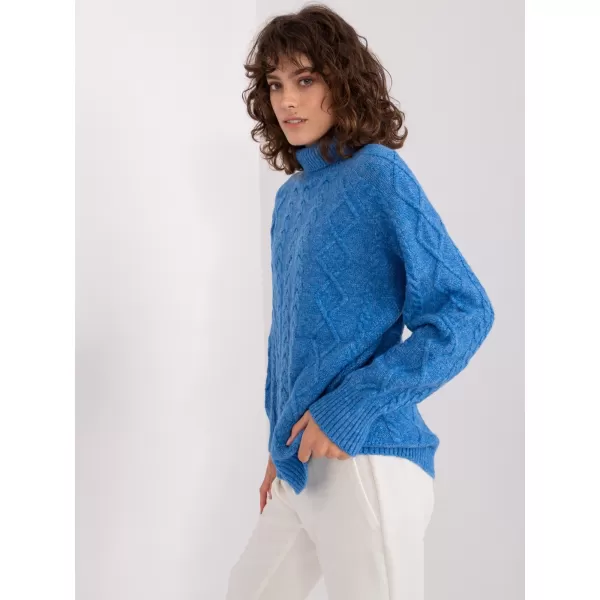  Dámský svetr WOOL FASHION ITALIA AT-SW-2355-2.19P BLUE 
