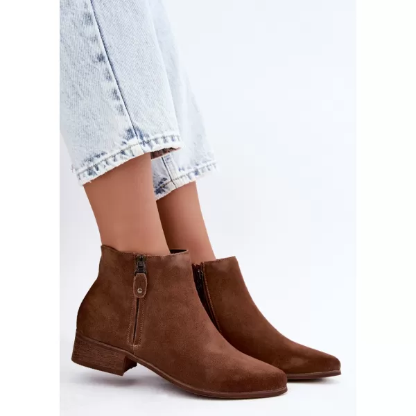  Dámské kotníkové boty VINCEZA 133136 LIGHT BROWN 